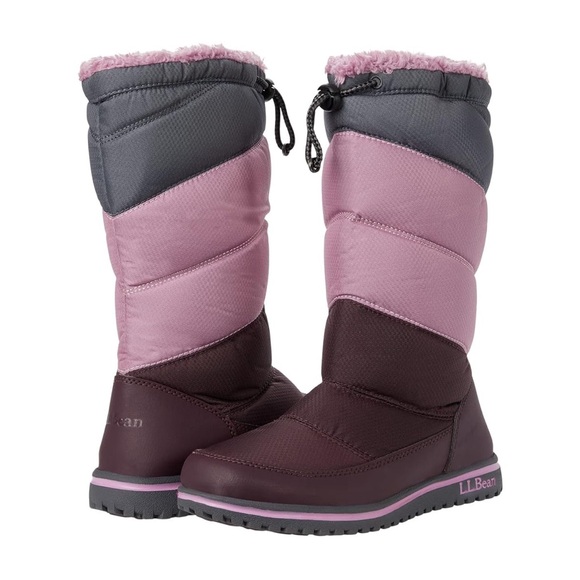 L.L. Bean Pink and Gray Winter Boots, barely used, size 6 - Picture 1 of 9